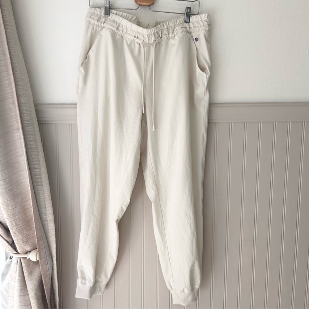 Apana Cream Track Pants women’s size large lounge pants